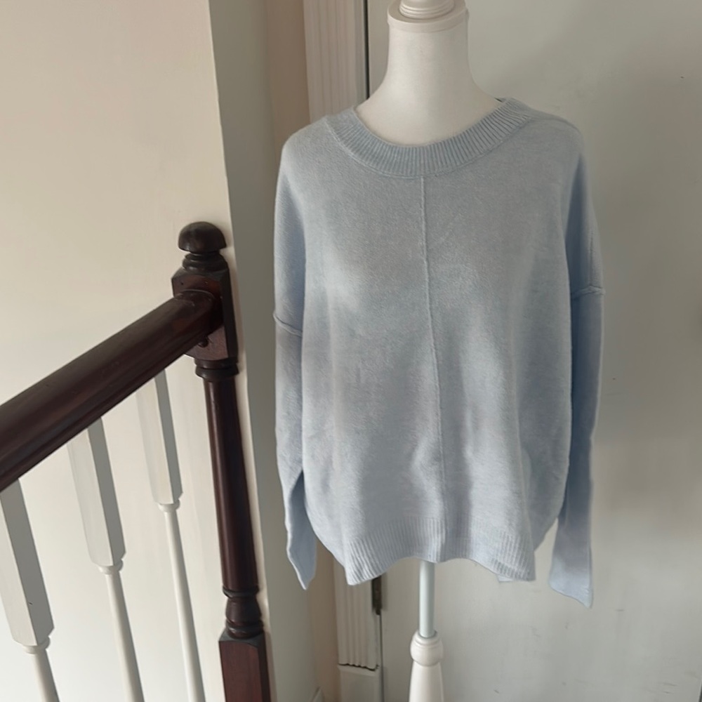 Vince Camuto Blue Crew Neck Sweater